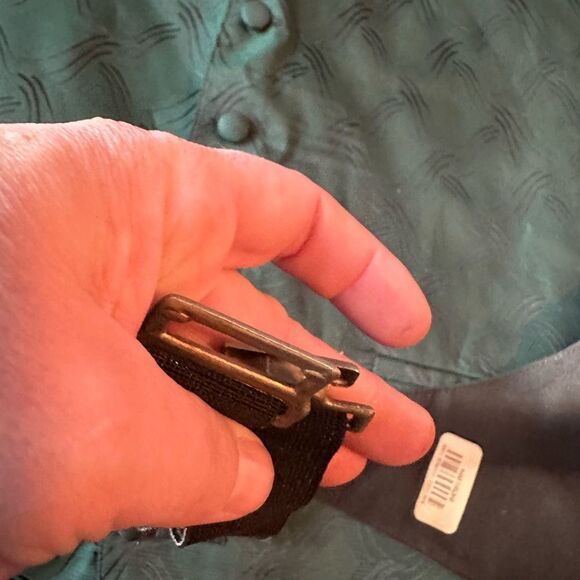 Brandon Michael green tux vest - XXL - adjustable at waist & neck - Picture 2 of 6